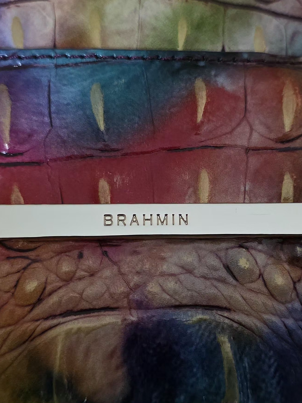 Brahmin Marlowe Bucket Bag In Fallstruck Melborne - Picture 9 of 14